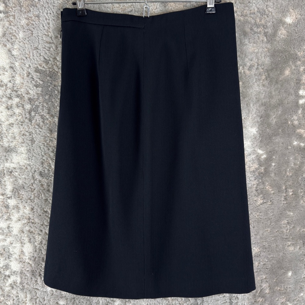 Garfield & Marks Size 6 Jada Ribbed Pencil Professional Skirt Black Women